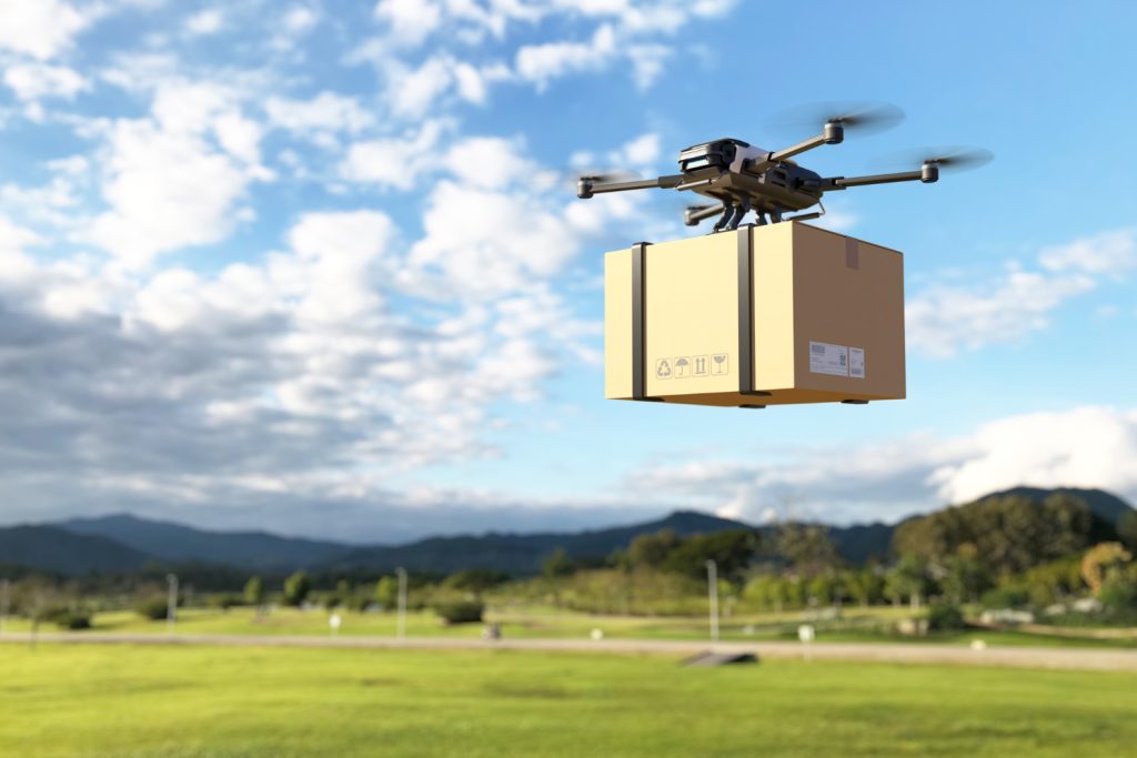 Autonomous delivery Drones