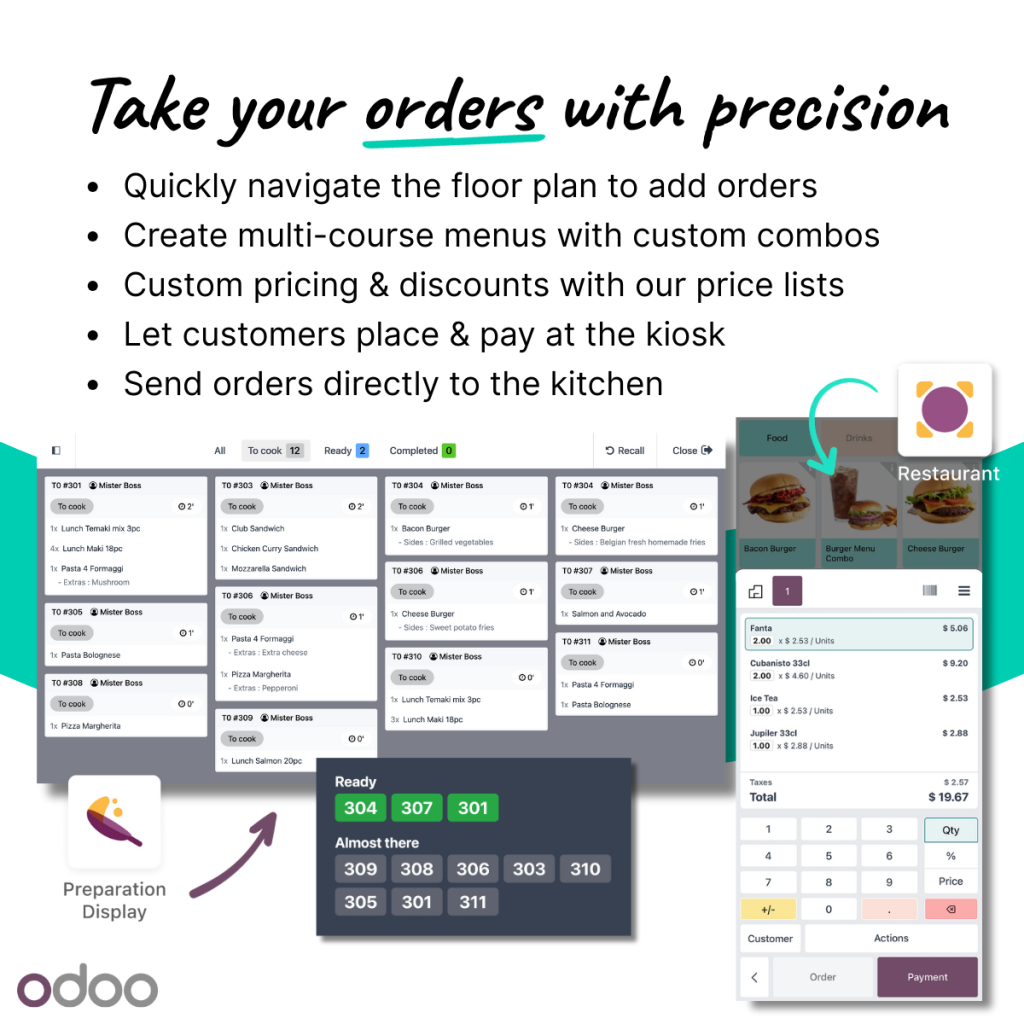 Odoo restaurant software