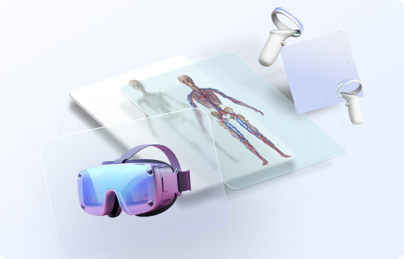 Healthcare VR development Illustration