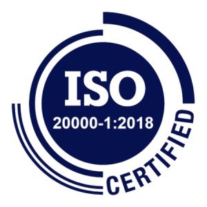 ISO 20000-1 certified
