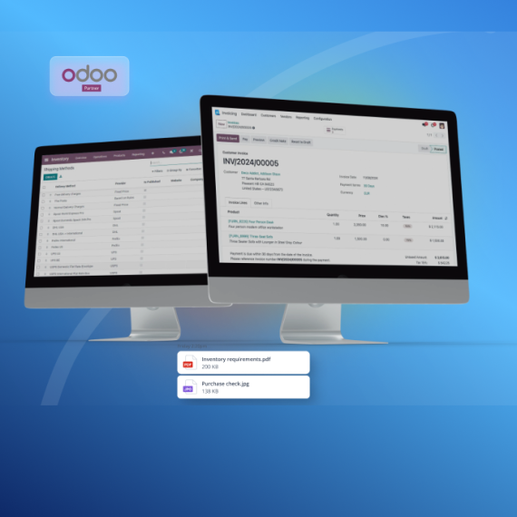 Odoo case study Customizing Delivery and Invoice Workflows cover
