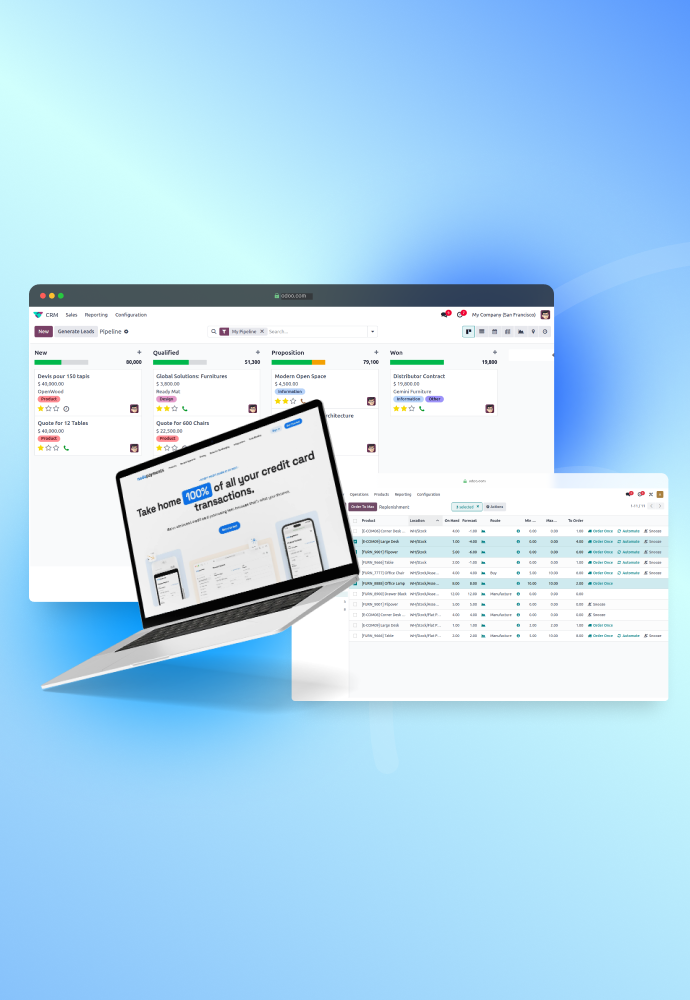 Odoo case study Fintech automationcover