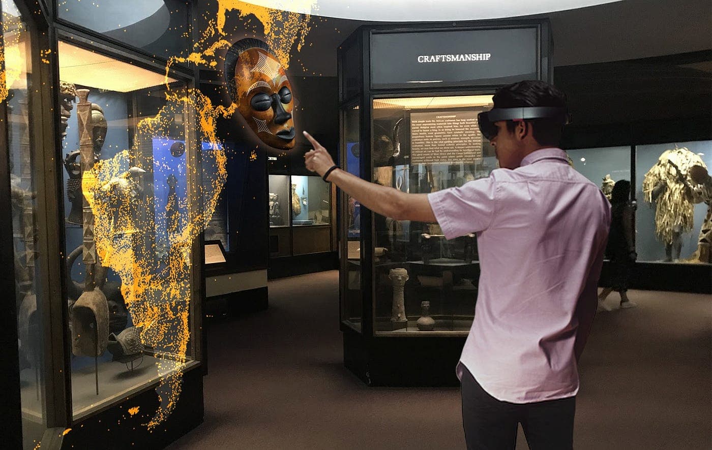 Mixed reality exhibition in American Museum of Natural History