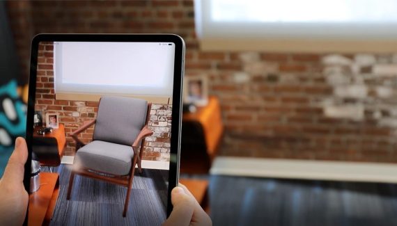 How is augmented reality used in the furniture industry