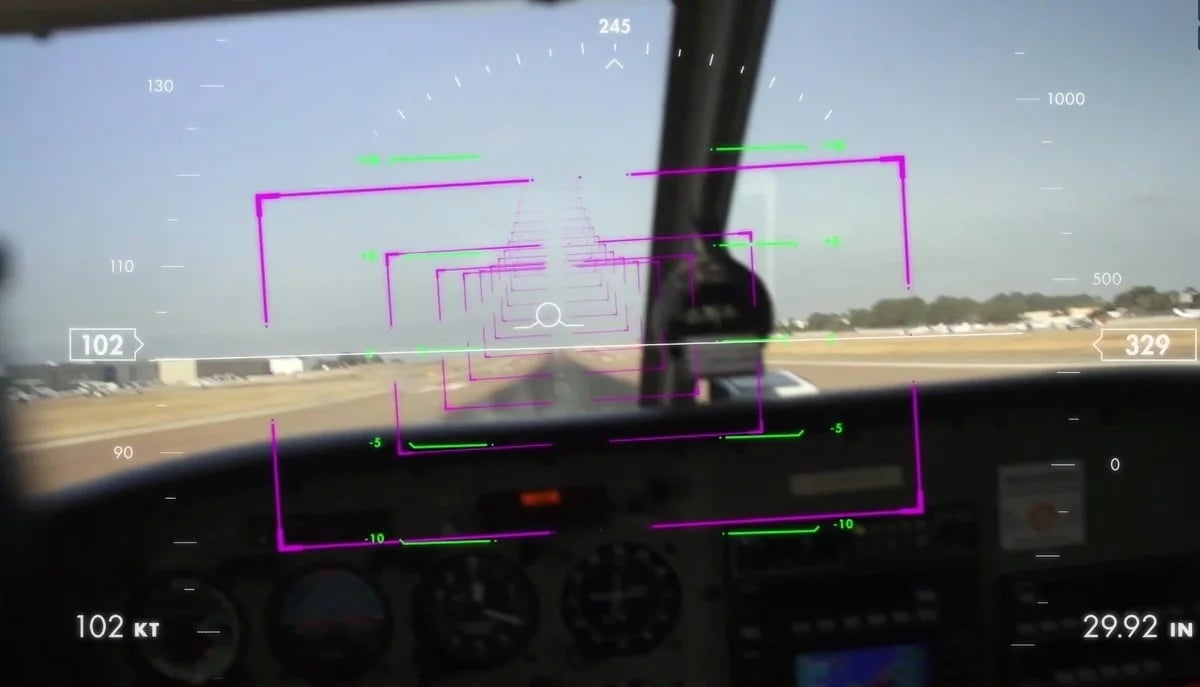 Augmented reality for pilot trainings