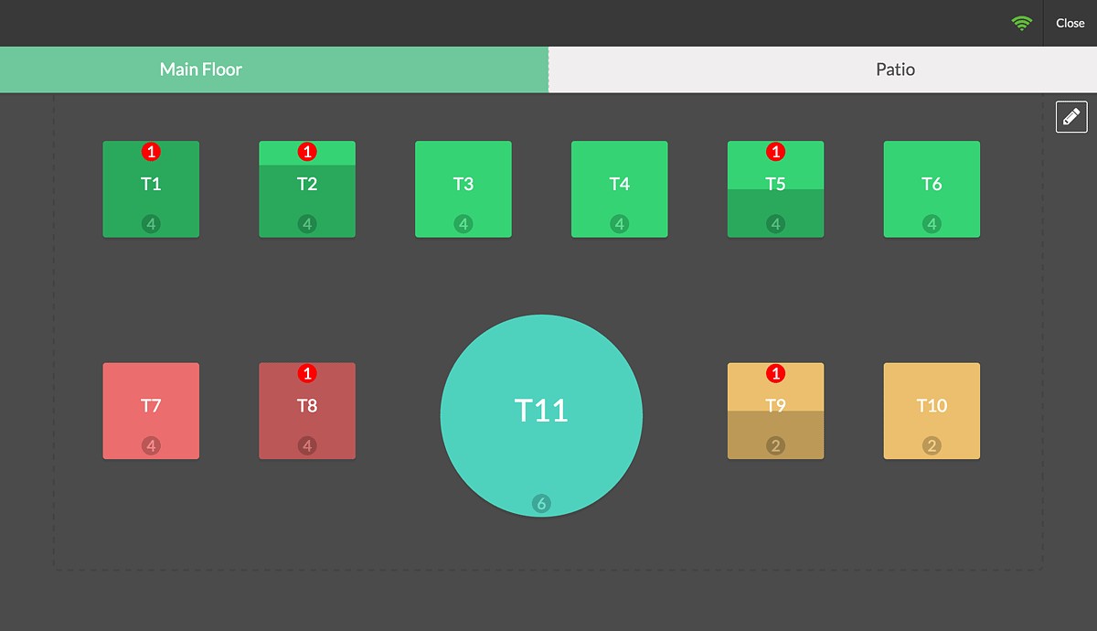 Table management in Odoo