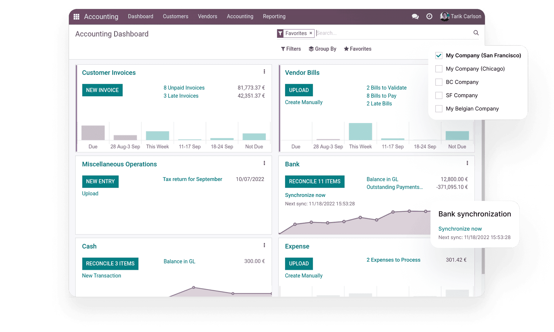 Odoo accounting module