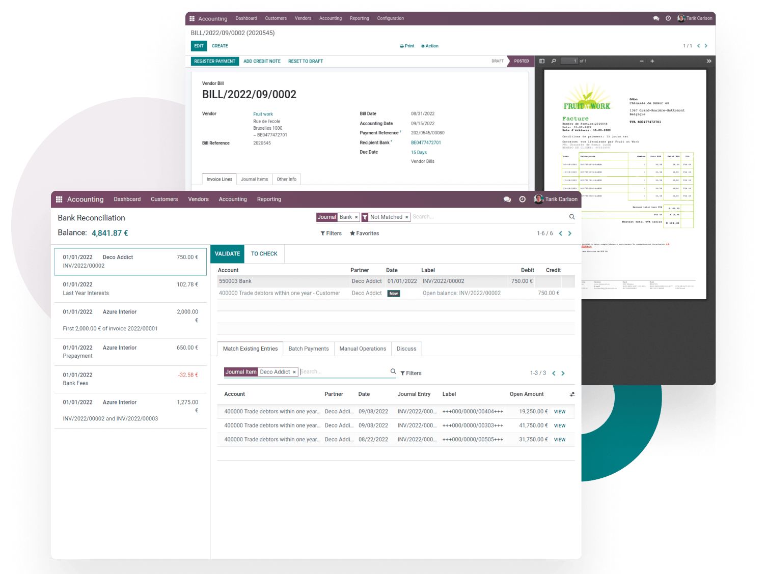 Accounting module in Odoo