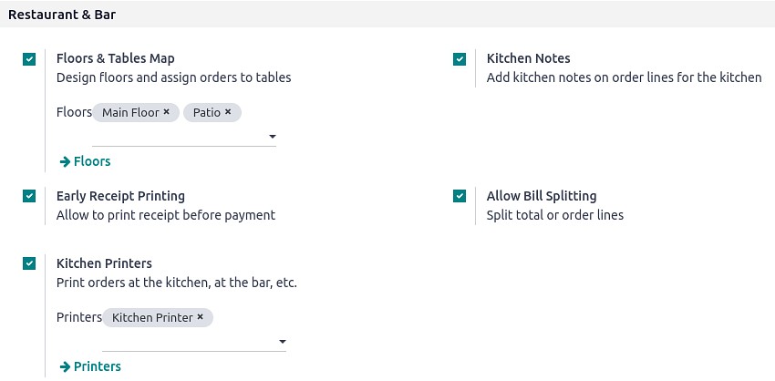 Odoo POS for Restaurant & Br