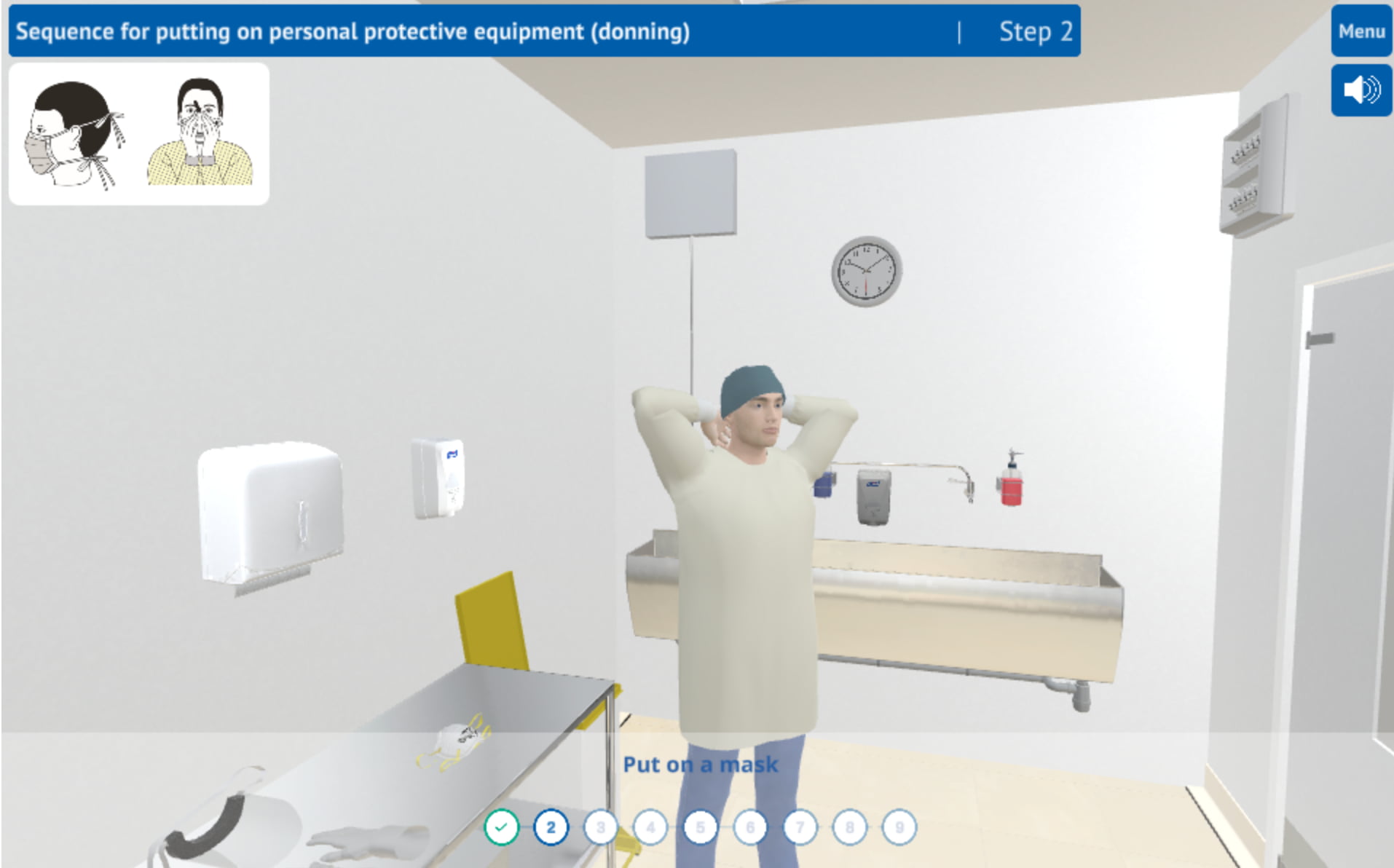 PPE VR Training Simulator - screen 1