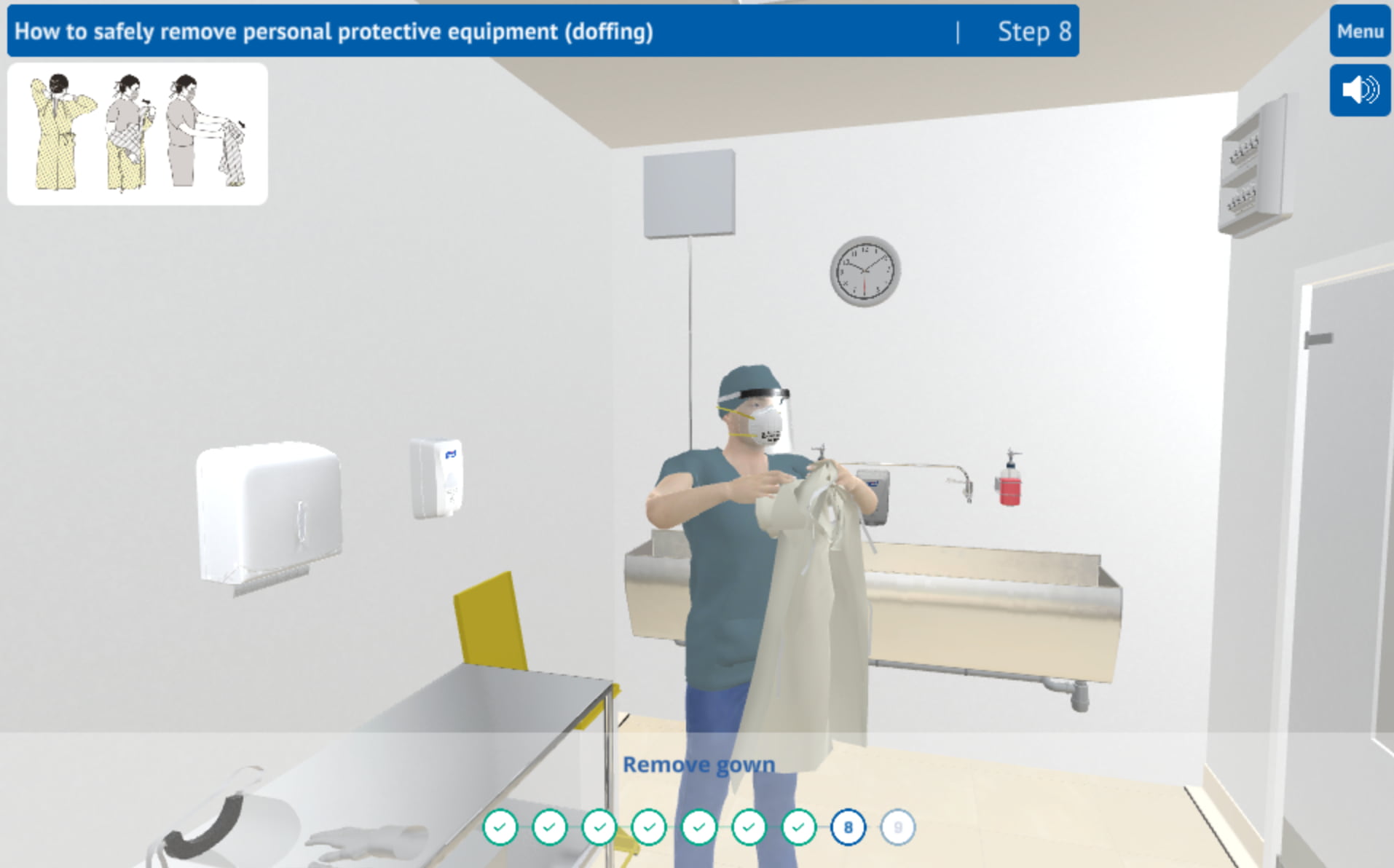 PPE VR Training Simulator - screen 1