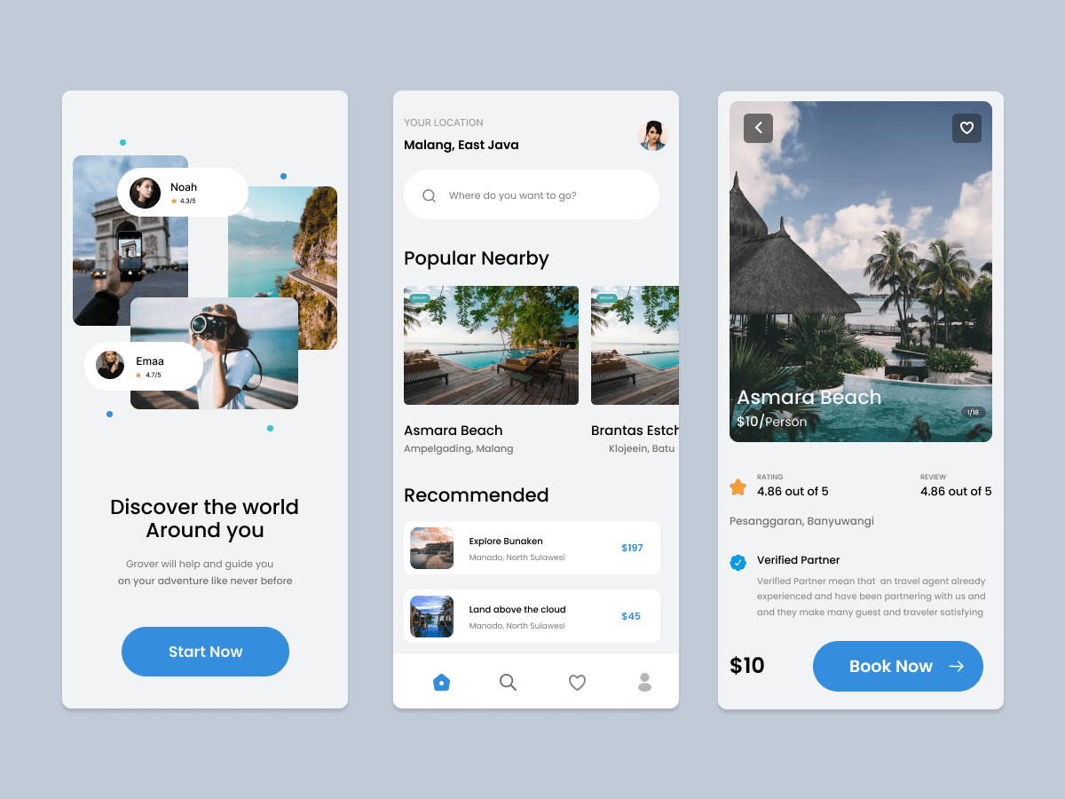 Custom travel planner app development