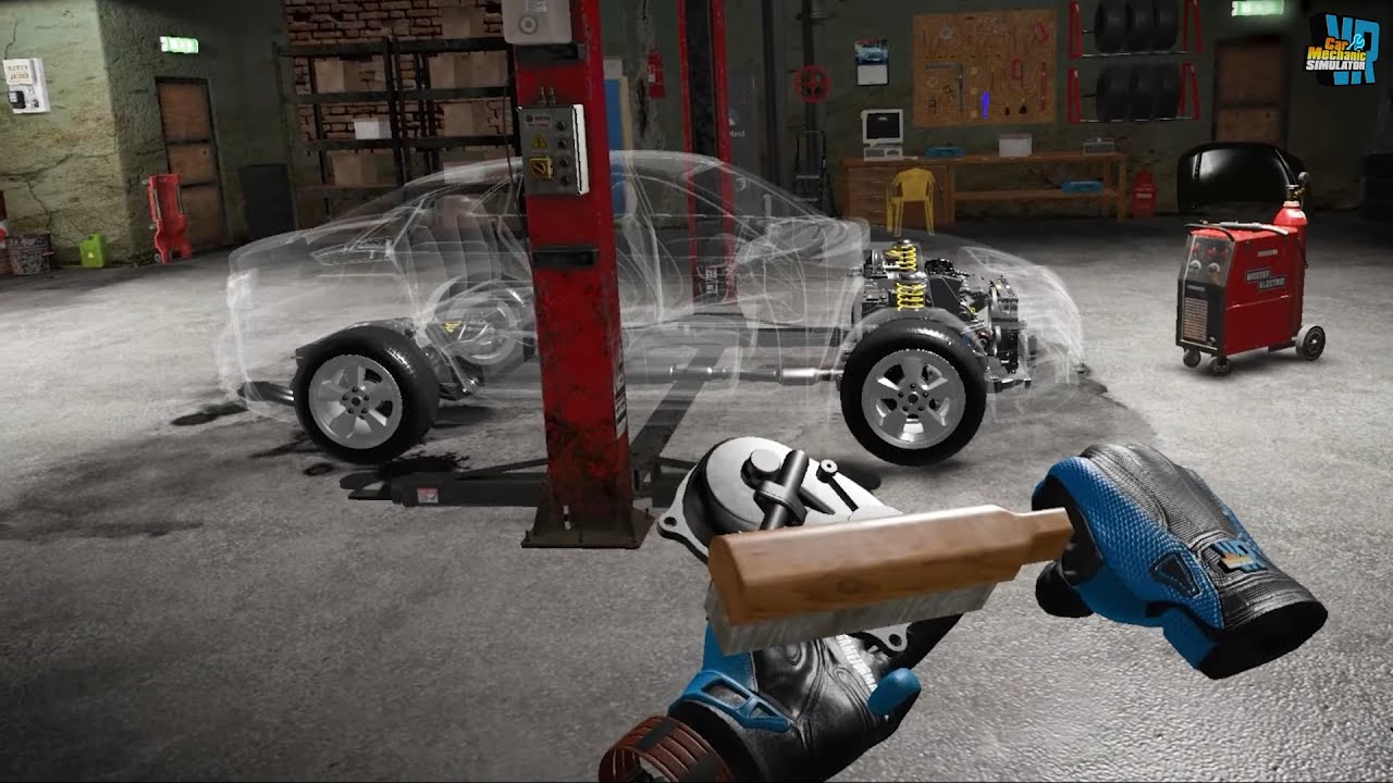 VR car mechanic simulator