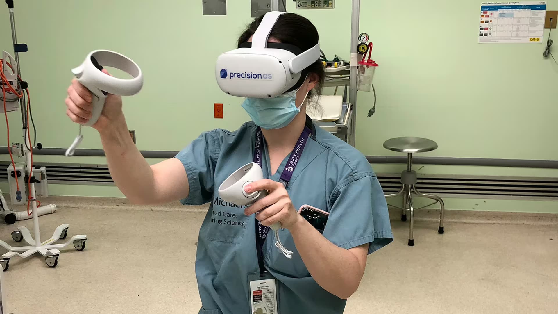 Virtual reality surgery training simulator